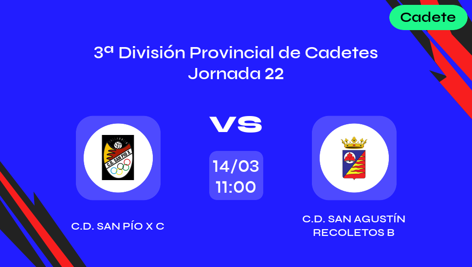 Imagen del video: C.D. San Pío X C vs C.D. San Agustín Recoletos B