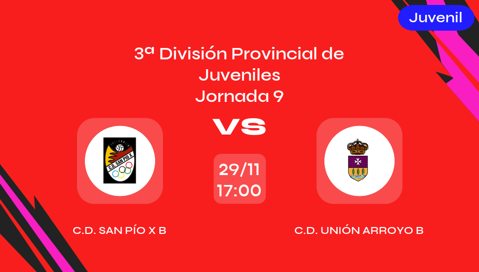 Imagen del video: C.D. San Pío X B vs C.D. Unión Arroyo B